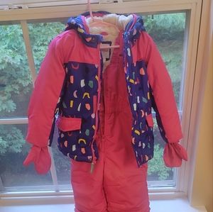 Cat & Jack Toddler girls winter jacket & snow suit - Pink- size 3T
